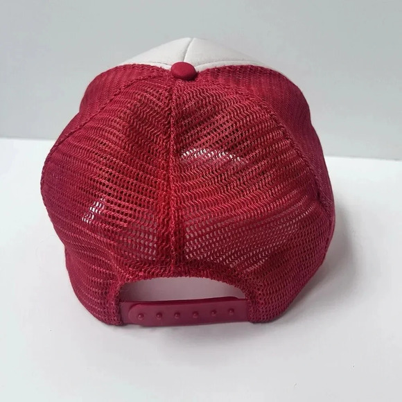 Vtg Glen Canyon Dam Page, AZ Adjustable Snapback Foam Trucker Hat/Cap Red/White - Picture 7 of 16